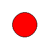 Output of example : Filling an ellipse with a color